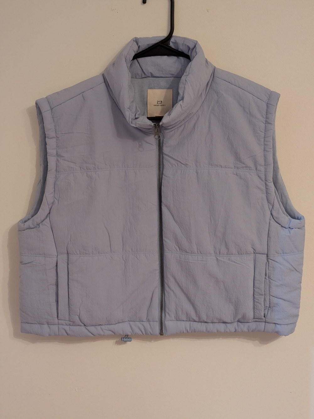 Thread & Supply Light Blue Quilted Puffer Vest